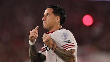 Sebastián Driussi convirtió los dos goles de River en lo que va de la Copa Sudamericana: uno ante Blooming y otro ante Carabobo