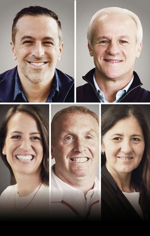 Sebastián Fernández Silva, Flavio Dogliolo, Érica Zamora, Leandro Lanfranco, y Vanesa Bories