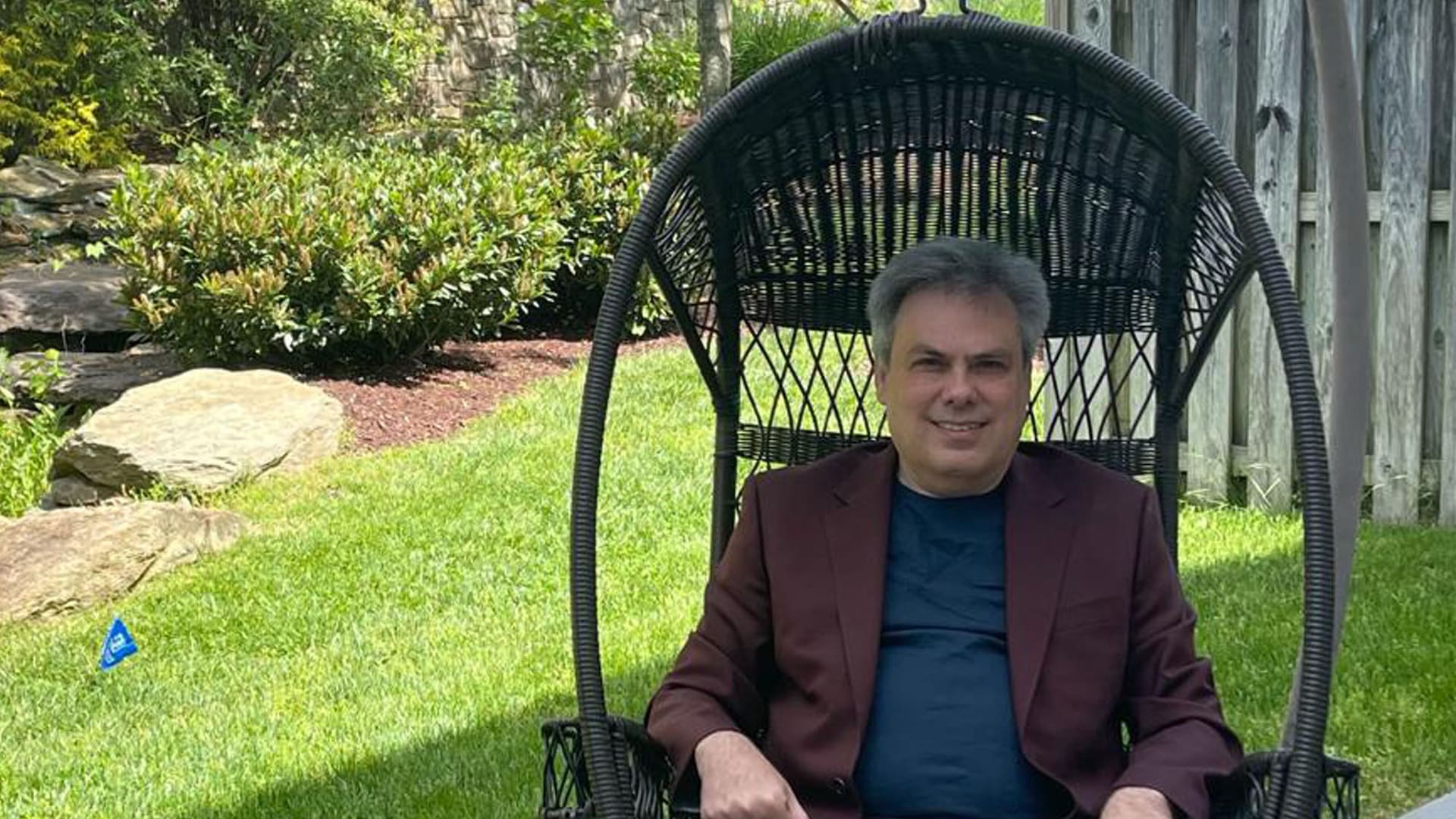 Sebastián Galiani en su casa en Maryland, Estados Unidos.