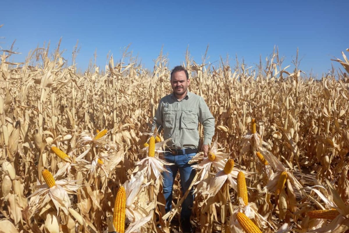 Sebastián García, de 41 años. Produce 300 hectáreas en Venezuela y asesora a otros productores