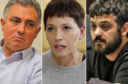Sebastián Pareja, Mayra Mendoza y Facundo Tignanelli