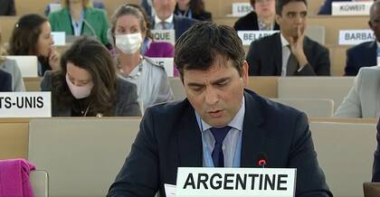 Sebastián Rosales, representante argentino en el Consejo de DD.HH de la ONU