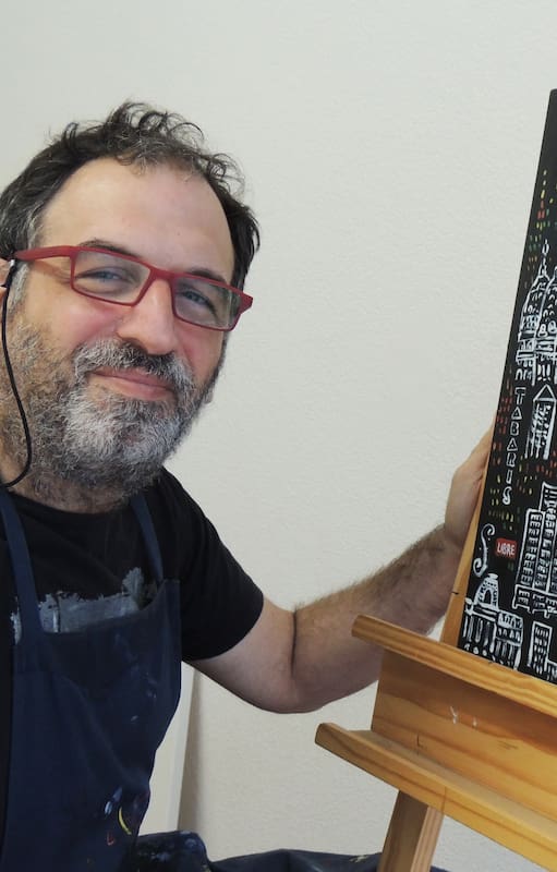 Sebastián Scherman, artista urbano.