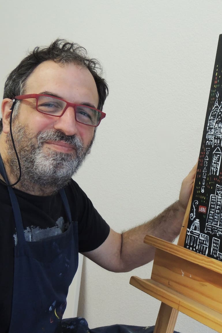 Sebastián Scherman, artista urbano.
