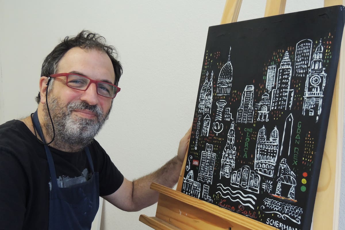 Sebastián Scherman, artista urbano.