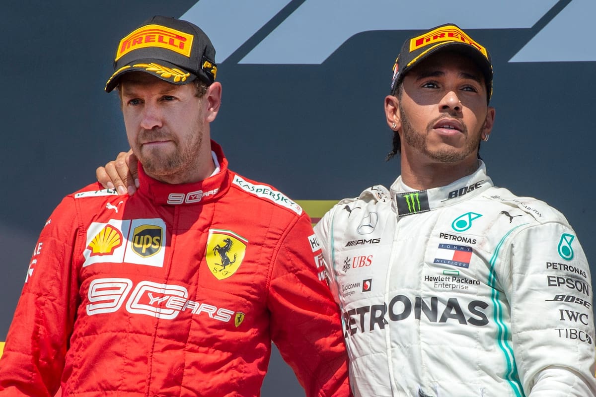 Sebastian Vettel y Lewis Hamilton en Montreal