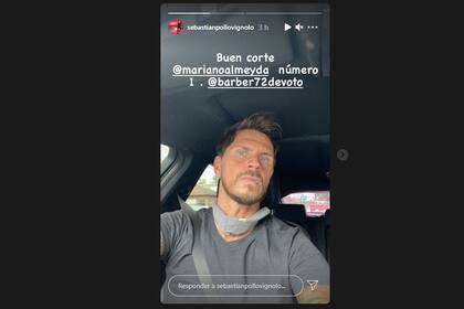 Sebastián Vignolo mostró su nuevo look en las redes sociales