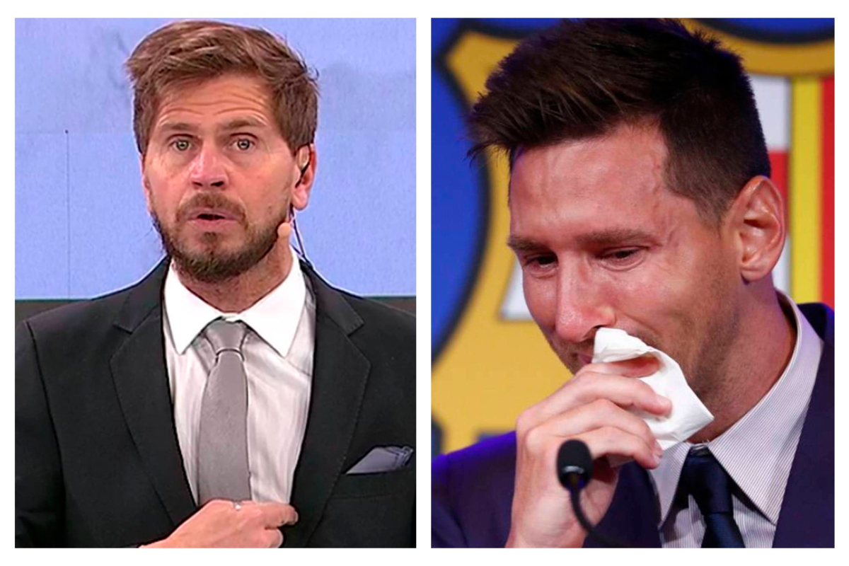 Sebastián Vignolo y Lionel Messi