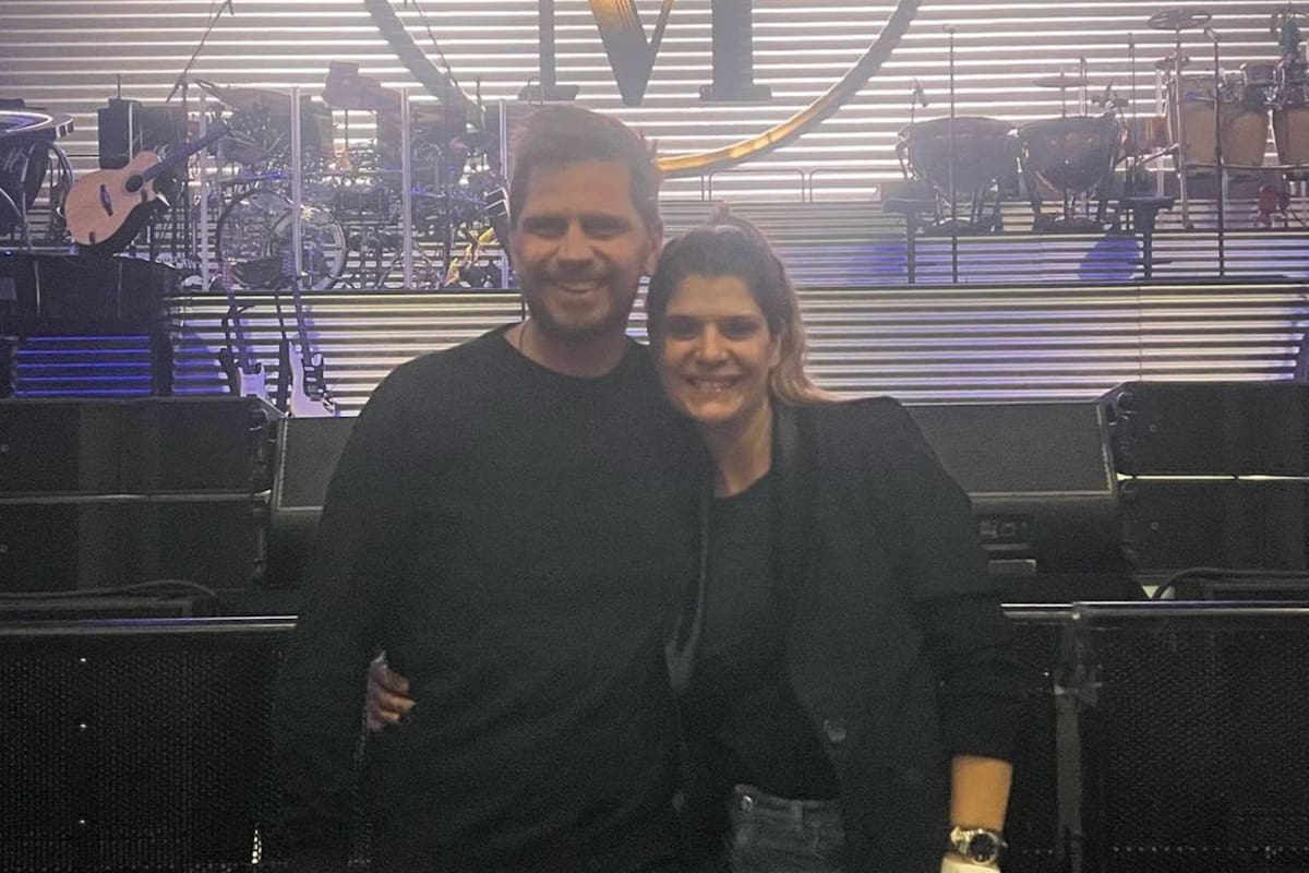 Sebastián Vignolo y su pareja