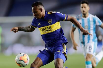 Sebastián Villa, una de las cartas de ataque de Miguel Angel Russo en Boca, de cara al desquite con Racing en la Bombonera, por la Copa Libertadores