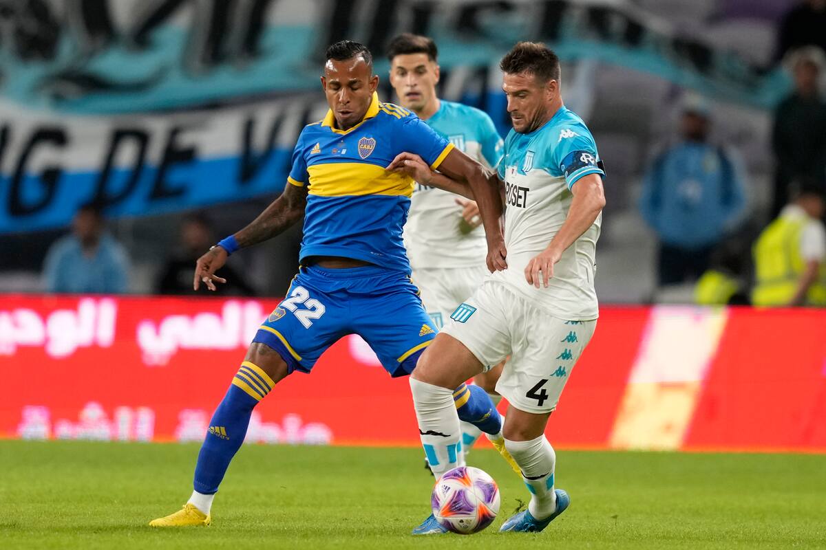 Sebastián Villa e Iván Pillud, dos referentes de Boca y Racing, que protagonizarán el partido más atractivo de la fecha 14 de la Liga Profesional.