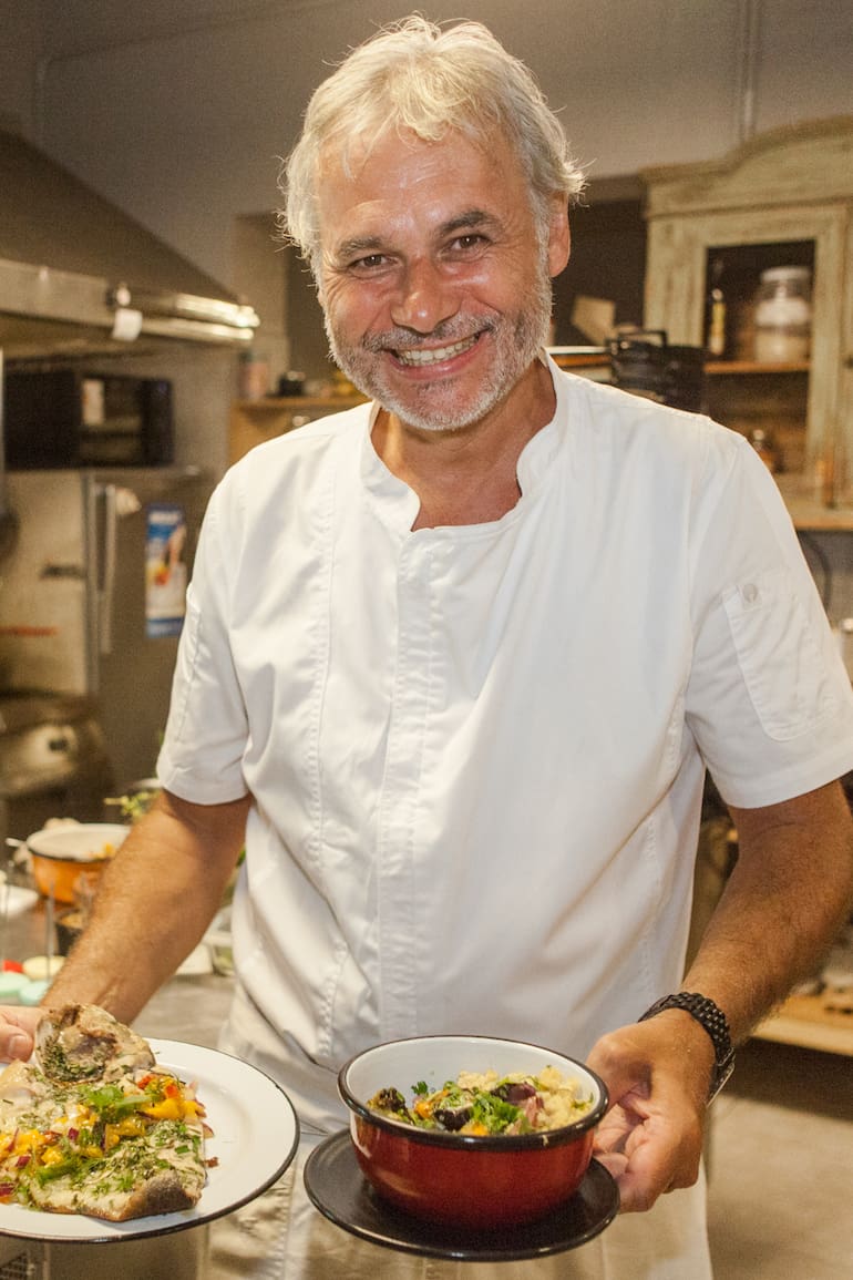 Sébastien Fouillade en su restaurante, Le Four.