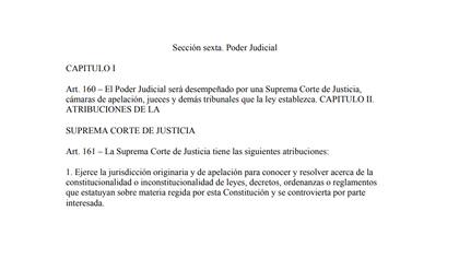 Sección VI de la Constitución provincial