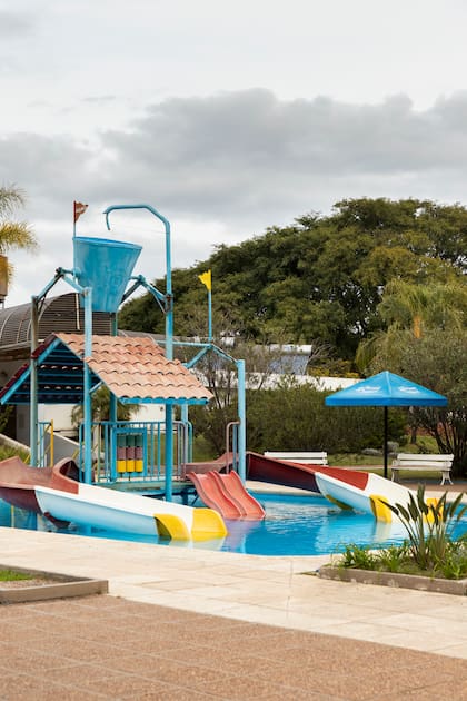 Sector de juegos en las Termas de Chajarí.