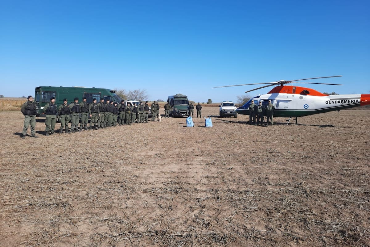 Secuestran 175 kilos de cocaína cerca de la frontera entre Santa Fe y Buenos Aires