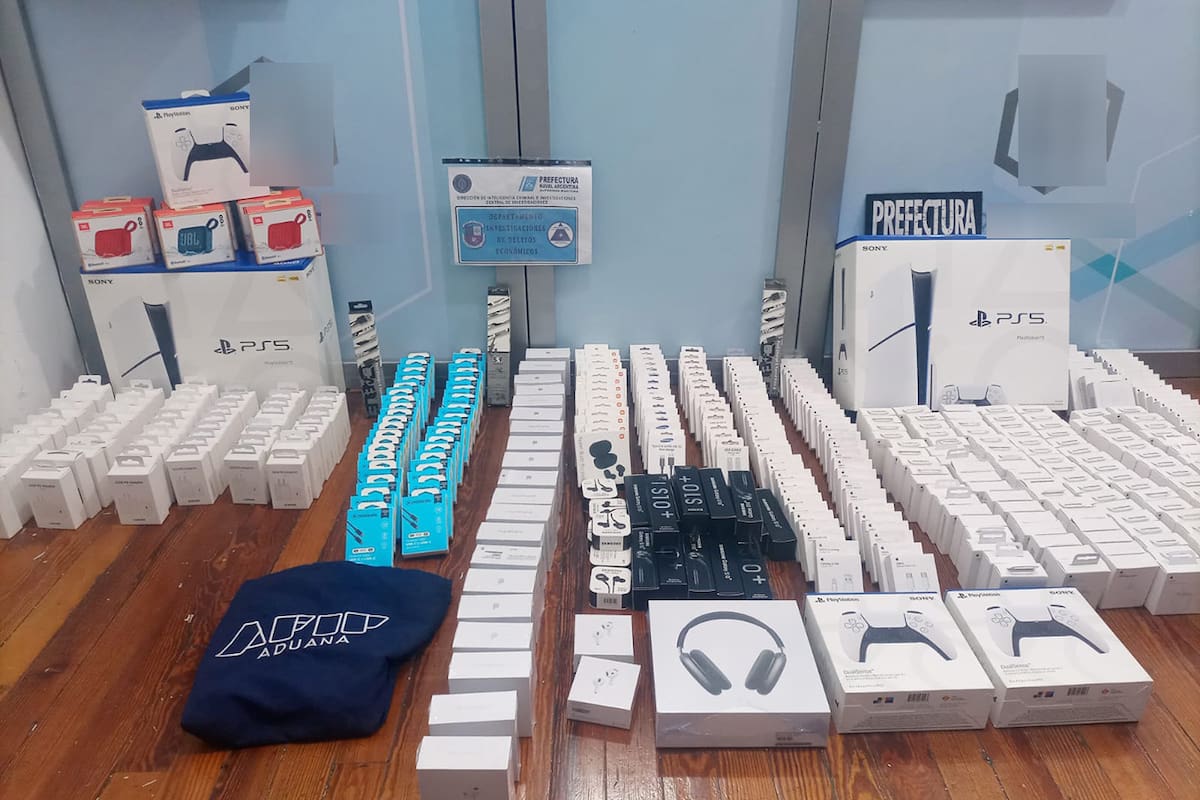 Secuestraron mercadería de contrabando valuada en 615 millones de pesos