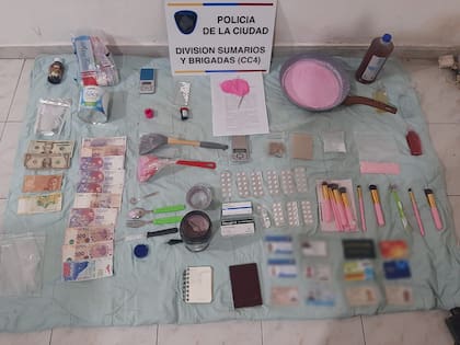 Secuestro de cocaína rosa