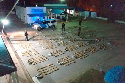 Secuestro de más de una tonelada de marihuana en Ita Ibaté, Corrientes