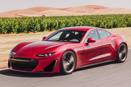 Sedán elegante. Este Drako GTE tiene la misma plataforma que el Fisker Karma