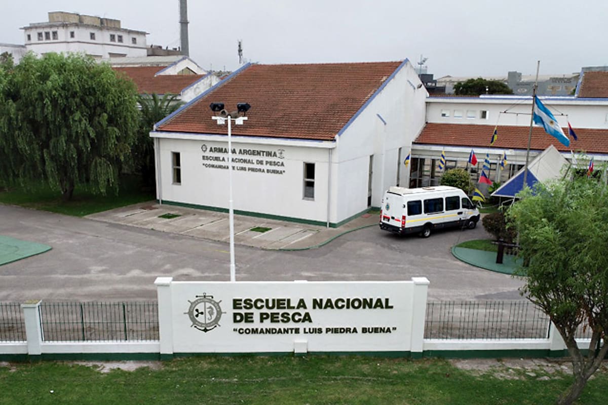 Sede de la Escuela nacional de Pesca, en Mar del Plata
