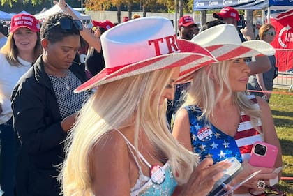 Seguidores de Donald Trump durante un acto en Georgia
