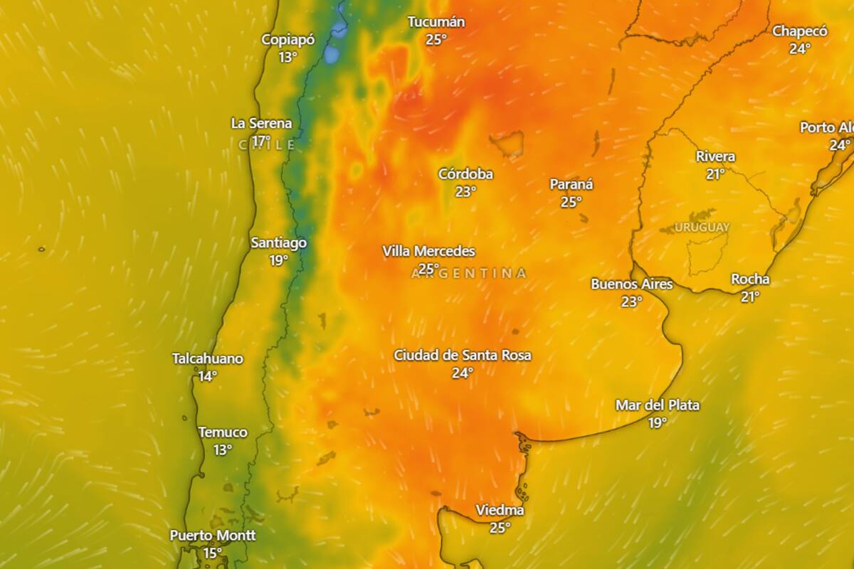 Seguimos a salvo del calor extremo, se espera una noche de fin de año sin lluvias ni altas temperaturas