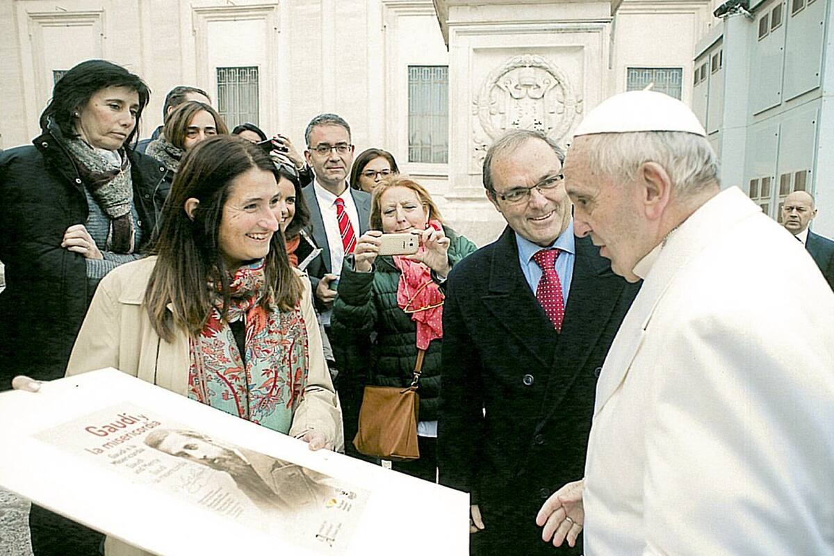 Según Almuzara, que impulsa la iniciativa, Francisco dijo que Gaudí era "un gran místico"