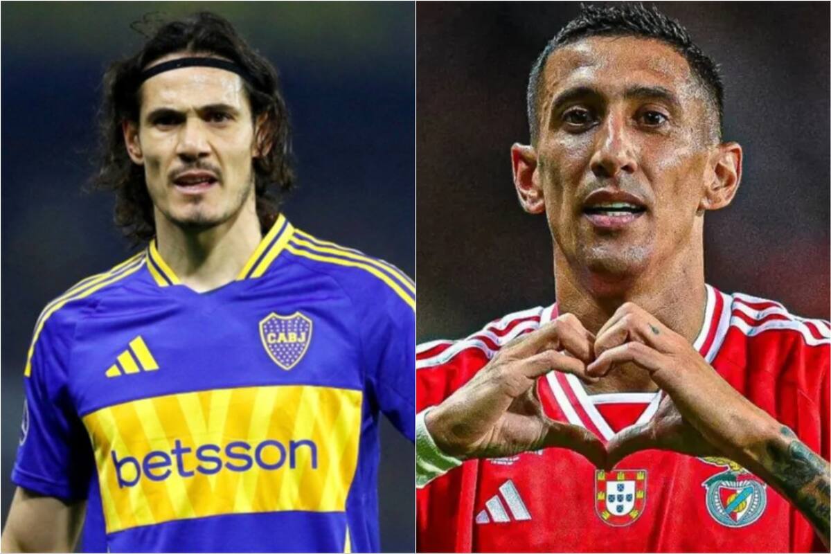 Según ChatGPT, Edinson Cavani y Ángel Di María convertirían goles en el enfrentamiento entre Boca y Benfica