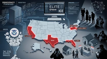 Según Democracy Forward, el ICE recopiló registros electorales para investigar presuntas irregularidades y voto de personas sin ciudadanía