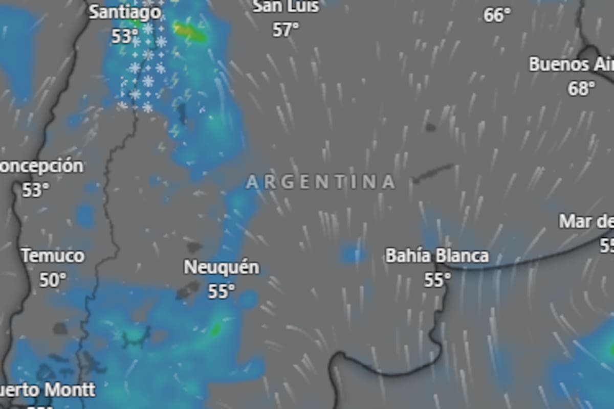 Según el ente se avizora un finde pasado por agua