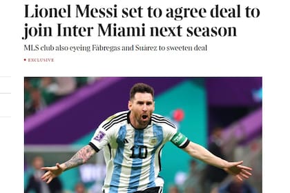 Según el Sunday Times, el futuro del astro argentino está en los Estados Unidos