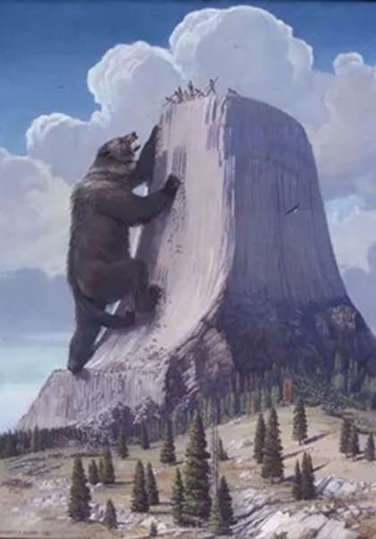 Según los Cheyenne, hubo un oso gigante en la Torre del Diablo