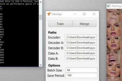 Según los creadores de FakeApp, con solo pulsar un botón la aplicación puede crear un videomontaje a partir de imágenes