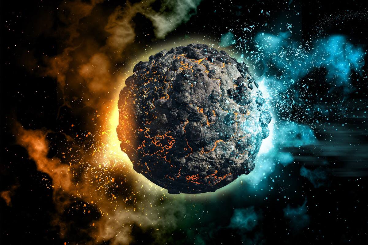 Según los físicos, el meteorito tendría posibilidades de caer directo en la luna (imagen ilustrativa)