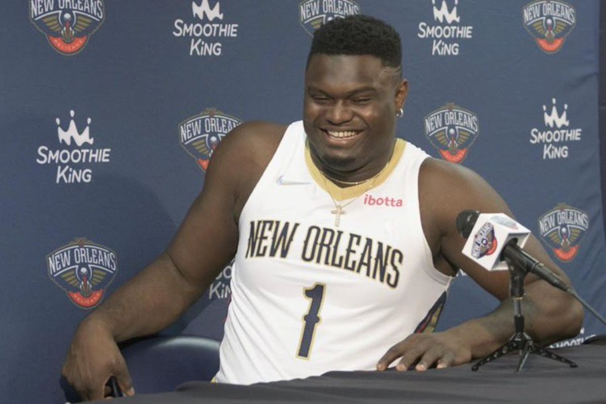Según los informes, Zion Williamson alcanzó los136 kilos tras la vacaciones
