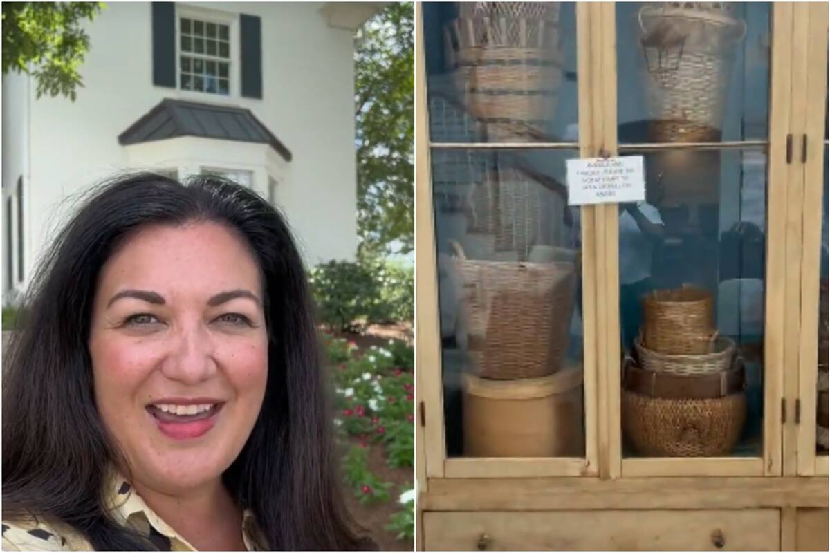 Según los usuarios que vieron el video, el Airbnb que había alquilado la mujer parecía "un museo"