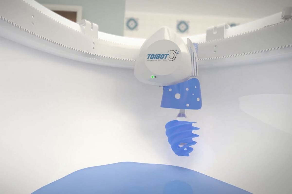 Según sus creadores, el robot Toibot solo trabaja tras presionar un botón y su única competencia es la limpieza manual que realizan los humanos
