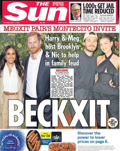 Según The Sun, Harry y Meghan recibieron a Brooklyn Beckham y Nicola Peltz en su casa de Montecito.