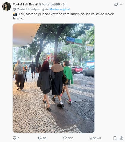 Según trascendió, Lali viajó a Brasil con sus amigas para celebrar su despedida de soltera (Foto: Captura de X)