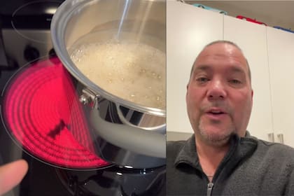 Según un usuario de TikTok el truco de la olla descentrada de la hornalla permite olvidarse de los problemas a la hora de preparar arroz o pastas. (Jason M Behr)