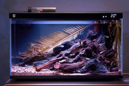 Según Xiaomi, su nueva pecera solo necesita limpieza cada medio año y permite alimentar a los peces en forma remota, usando una app