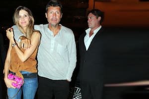 Segunda vuelta. Tinelli y Valdés, la foto que todos querían.