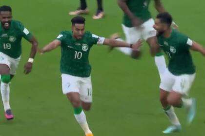 Segundo gol de Arabia contra Argentina.