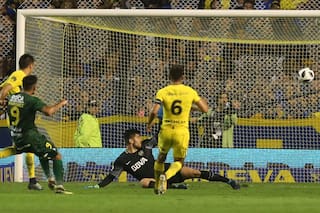 Boca-Defensa, Superliga: el error de Magallán que recordó al de Bentancur