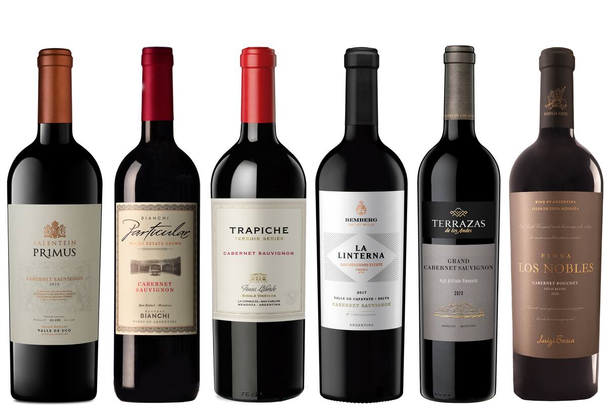 Seis Cabernet mendocinos de súper alta gama