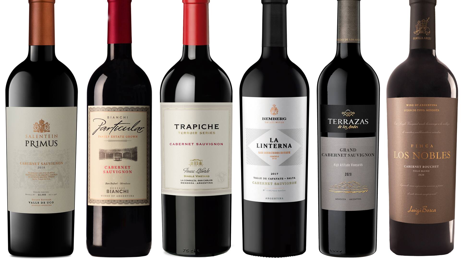 Seis Cabernet mendocinos de súper alta gama