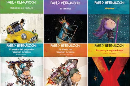 Seis de los título de Pablo Bernasconi que forman la nueva colección