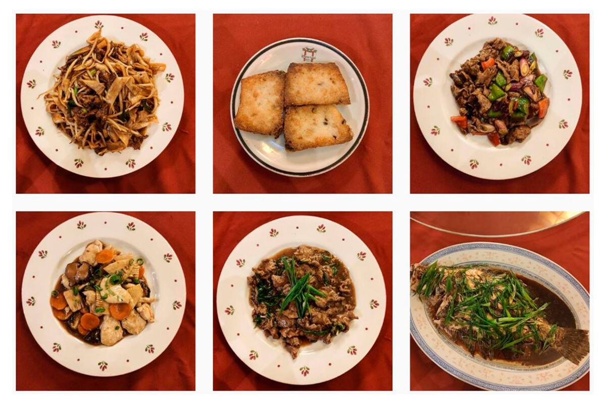 Seis platos títpicos que servía la cocina de Hong Kong Style en el barrio porteño de Belgrano