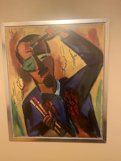 Selbstbildnis, de Karl Schmitt-Rottluff, uno de los dos cuadros recuperados por la familia Graetz