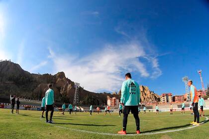 El entrenamiento del seleccionado, ya instalado en La Paz